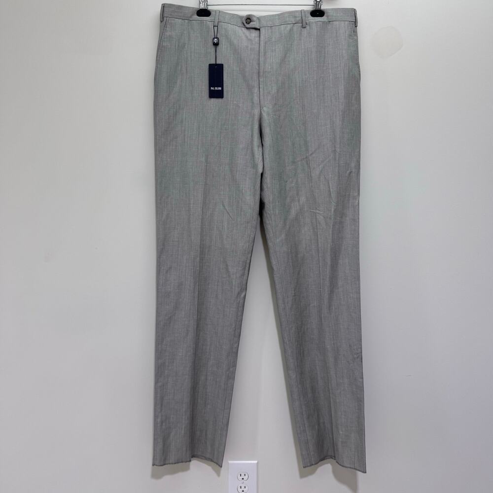NWT Pal Zileri Wool Linen Blend Dress Pant Men's IT 60/ Waist 43 Office Siren